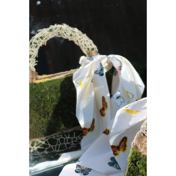 Handmade Moss Purse | Fully Lined | Functional | Spring Moss Bag | Easter Basket - Picture 3 of 15